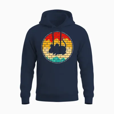 Mouse Retro Unisex Hoodie - Navy
