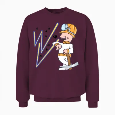 Coal Miner Unisex Sweatshirt - Maroon