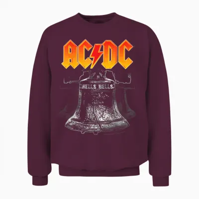 Ac/dc Hells Bells Unisex Sweatshirt - Maroon