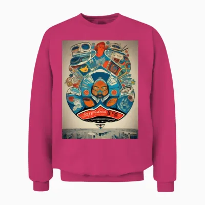 Retro 60s Unisex Sweatshirt - Heliconia