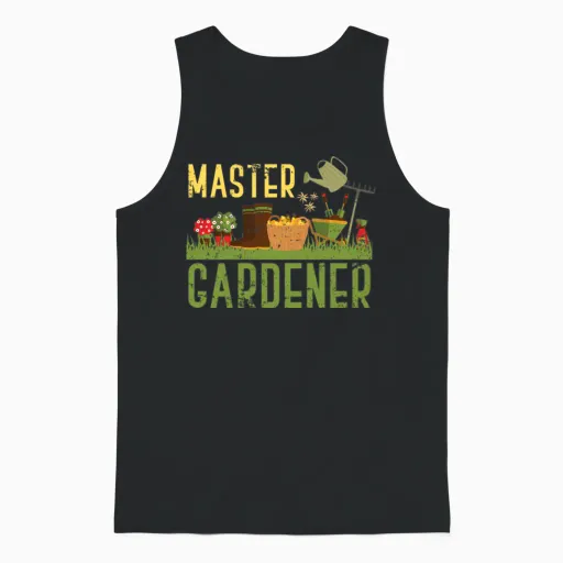 Master Gardener Gardening Unisex Tank Top in Black