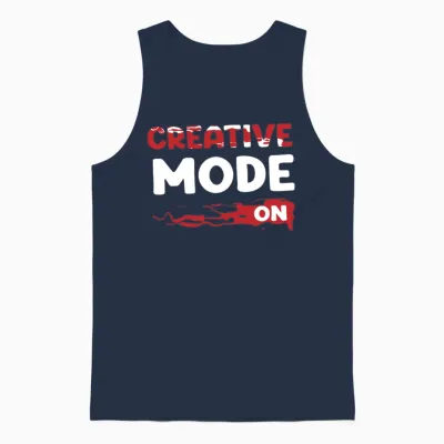 Creative Mode on - Creativity Lovers Unisex Tank Top - Navy