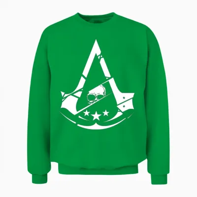 Assassins Creed Skull Logo Unisex Sweatshirt - Irish Green