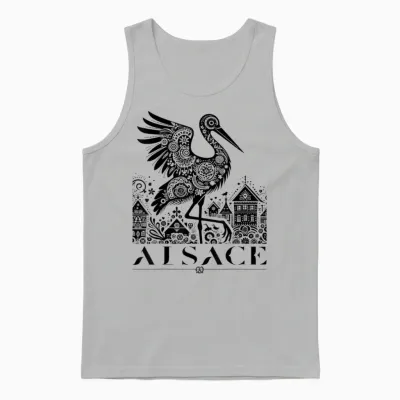 Alsace T-Shirt, Grey, S Unisex Tank Top - Ash