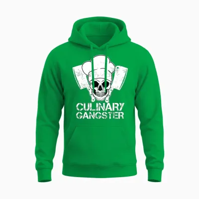 Culinary Gangster Cook Cooking Restaurant Unisex Hoodie - Irish Green