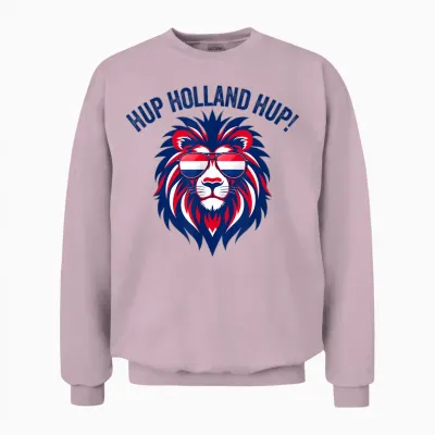 Holland Nederland Flag Dutch Lion Netherlands Pride Unisex Sweatshirt - Light Pink