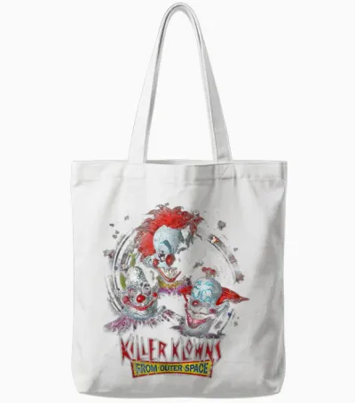 Killer Klowns from Outer Space Killer Klowns Tote Bags - White