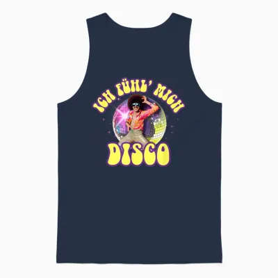 Ich Fühl Mich Disco Disko Malle Steiffen Christian Schlager Unisex Tank Top - Navy