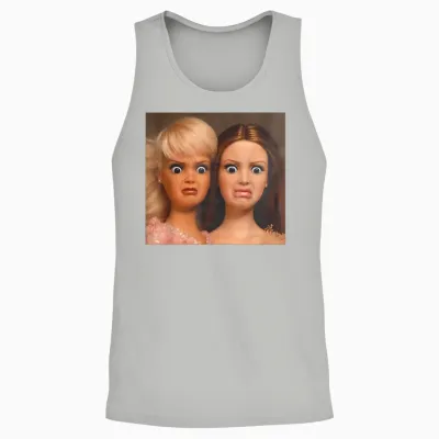 Disgusted Face Meme Doll Babe X Only Baby Love Date Fans Unisex Tank Top - Ash