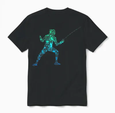Fechten Fechter Kinder Unisex T-Shirt - Black