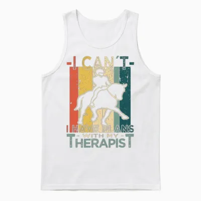 Horse Lover - Equistrian Unisex Tank Top - White