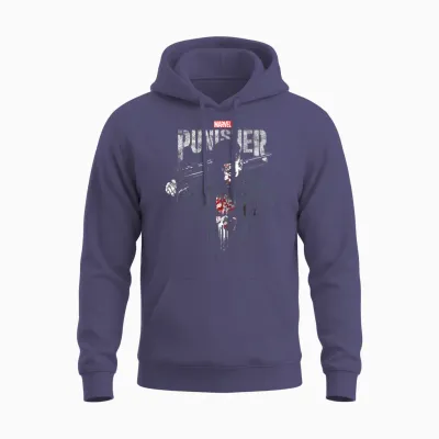 Marvel the Punisher Frank Castle Vigilante T-Shirt Small Unisex Hoodie - Heather Sport Dark Navy