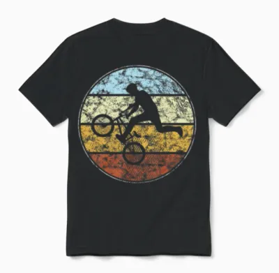 Bmx Retro Unisex T-Shirt - Black