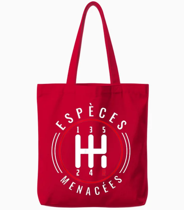 Endangered Species Gift Fans of Bagnoles and Boxes Mecha Tote Bags in Red