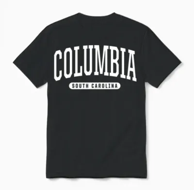 Columbia College University Style Sc Usa Unisex T-Shirt - Black