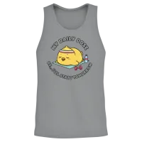 Funny Lazy Fitness Chick-My Daily Dose of Tomorrow Unisex Tank Top - Sport Grey – 2