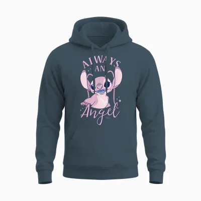 Lilo & Stitch - Always an Angel Unisex Hoodie - Dark Heather