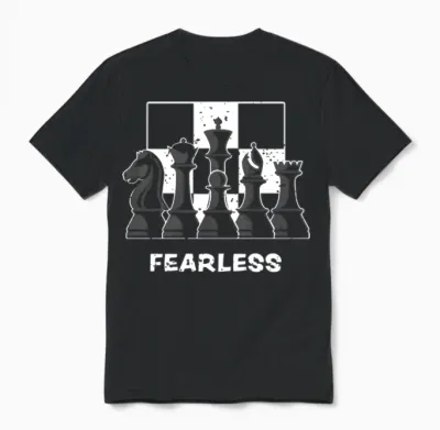 Fearless - Chess Unisex T-Shirt - Black