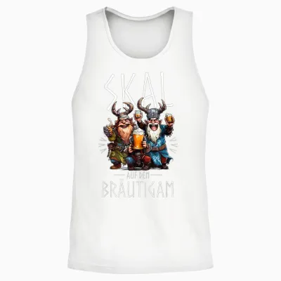 Jga Vikings Skal Auf Den Bräutigam Wikinger Schwarz Unisex Tank Top - White