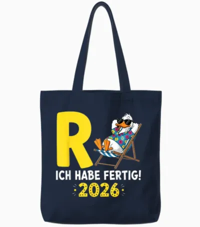 Rente 2026 Legendary Pension Duck I Have Ready Retired Tote Bags - Navy