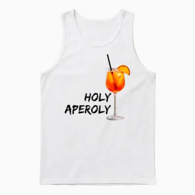 Holy Aperoly Official Club Member Party Fun for Fans T-Shirt, White Unisex Tank Top - White