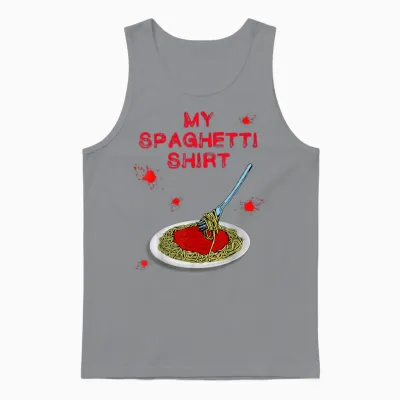 Funny Kids Spaghetti Unisex Tank Top - Sport Grey
