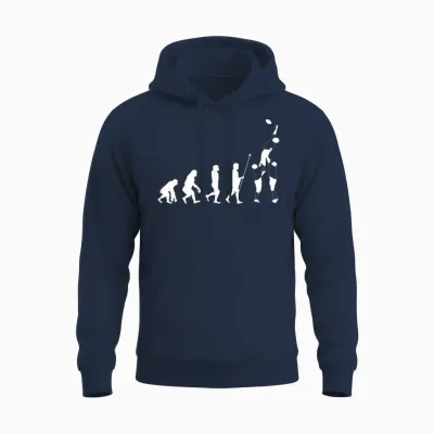 Evolution Rugby Player – Xv De France Rugby Gift T-Shirt, Black Unisex Hoodie - Navy