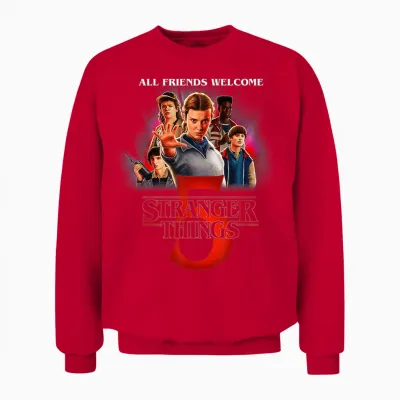 Stranger Things Season Five Unisex Sweatshirt - Red