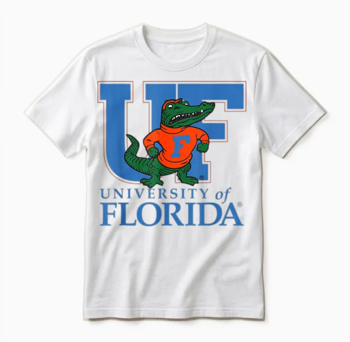 Gators College Der Universität Von Florida, Fußball, Akademischer Sport Unisex T-Shirt in White