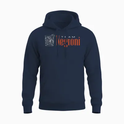 Team Negroni | Classic Gin Vermouth Cocktail Drink & Club Unisex Hoodie - Navy