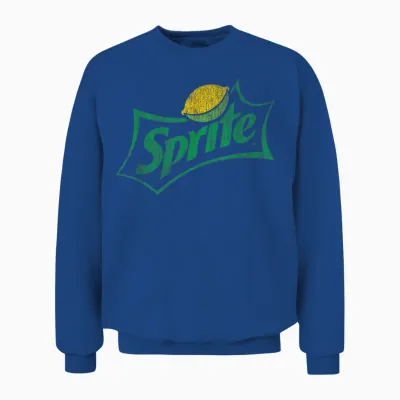 Sprite Distressed Logo Unisex Sweatshirt - Royal