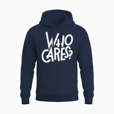 Who Cares? Unisex Hoodie - Navy