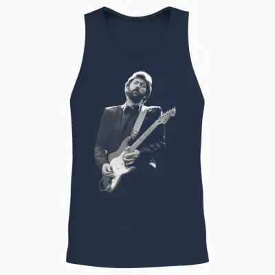 Eric Clapton Royal Albert 1987 T-Shirt, Black, S Unisex Tank Top - Navy