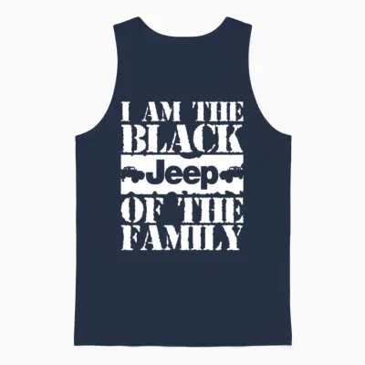 I Am the Black Jeep of the Family Unisex Tank Top - Navy