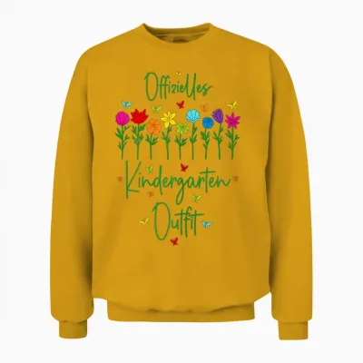 Offizielles Kindergarten Outfit - Erzieher Kita Erzieherin Unisex Sweatshirt - Gold