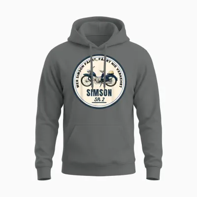 Men's Simson Ifa Veb Ddr Sr1 2 S50 51 Suhl Gift Swallow T-Shirt, Black Unisex Hoodie - Graphite Heather