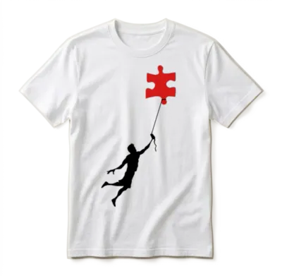 Floating Puzzle Unisex T-Shirt - White