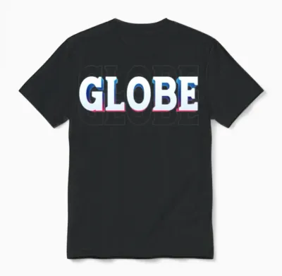 Retro - Globe Unisex T-Shirt - Black