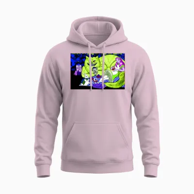 Alice in Picnic Land Black (light Version) Unisex Hoodie - Light Pink
