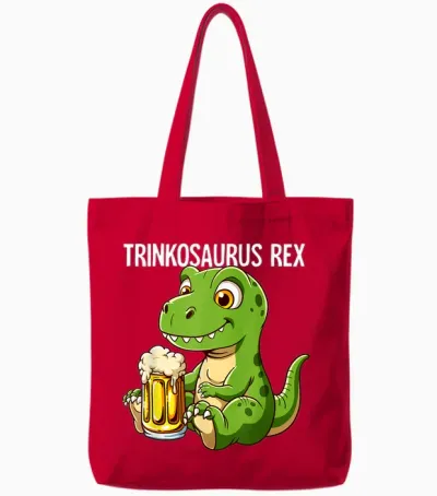 Bier Rex Tote Bags - Red