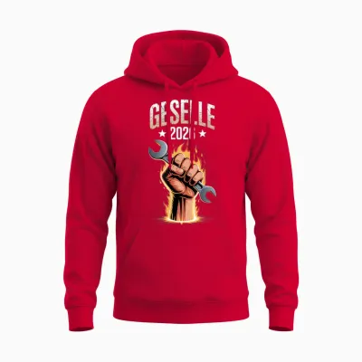 Geselle 2026 Companion Test Car Training Passed Unisex Hoodie - Red