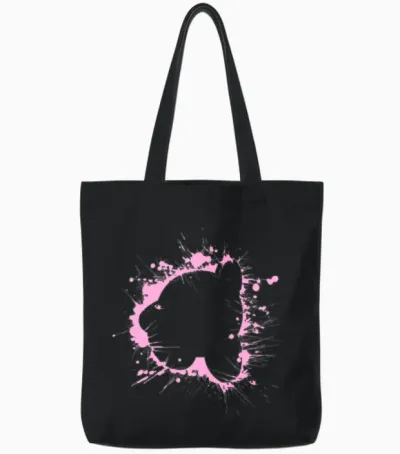 Kirby Splash Tote Bags - Black