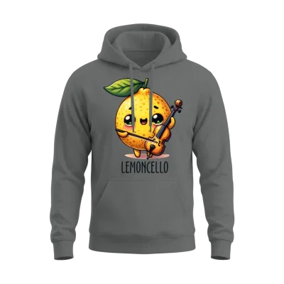 Funny Lemon Funny Cello Funny Lemoncello Unisex Hoodie - Graphite Heather