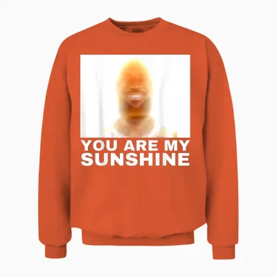 You Are My Sunshine Meme Unisex Sweatshirt - Orange