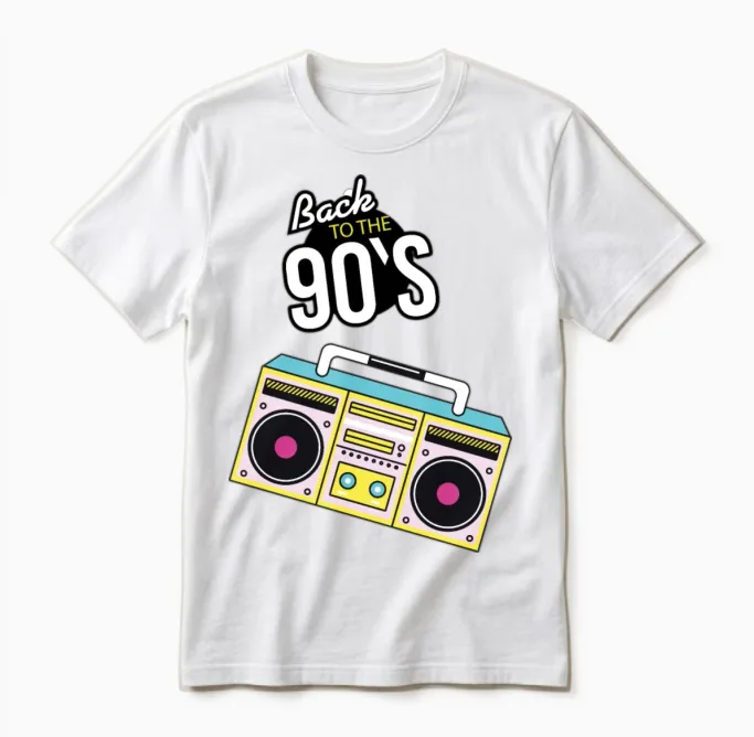 Retro Unisex T-Shirt in White