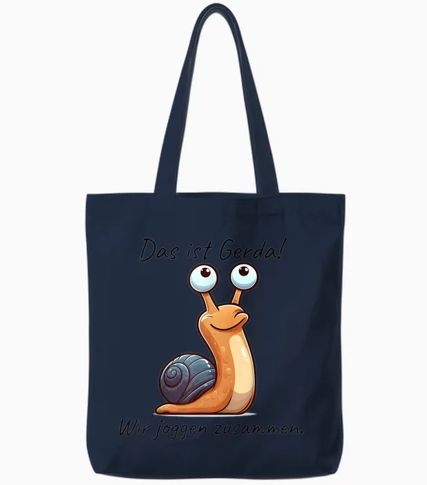 Läufer & Joggen Geschenkideen Das Ist Gerda Wir Joggen Zusammen Langsam Läufer Spruch T-Shirt Unisex Weiß Small Eu 38-40 Cartoon Crew-Kragen Kurzarm 1 Count Tote Bags in Navy