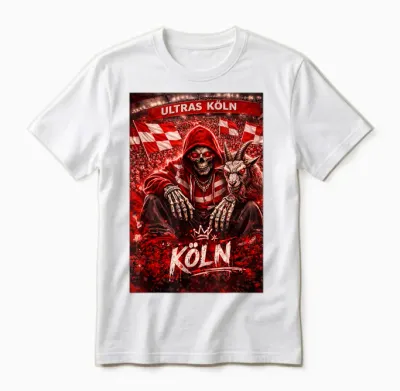 Köln T-Shirt Kölner Ultras Tradition Herren Südkurve Kölle Unisex T-Shirt - White