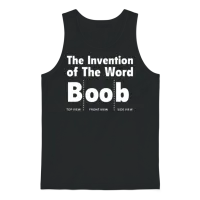Funny Boob Unisex Tank Top - Black – 1