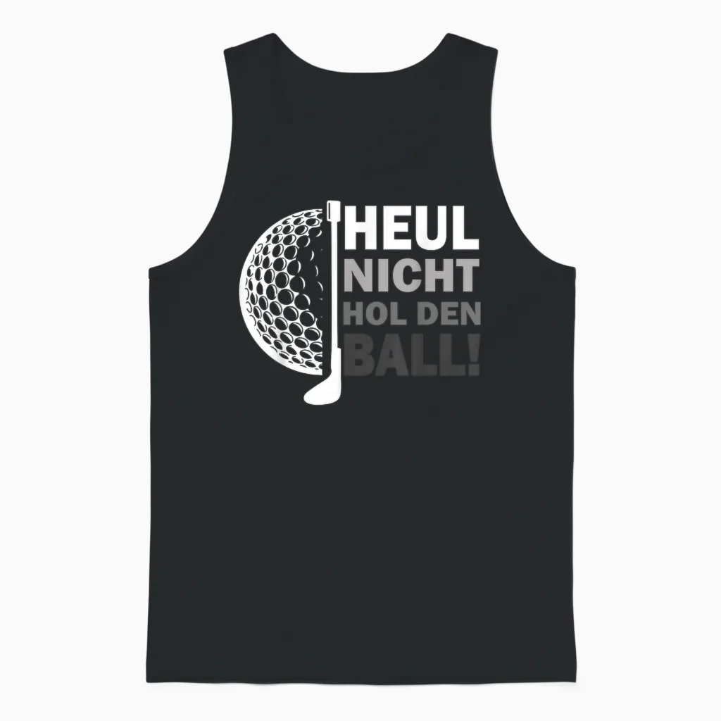 Witziges Golfspieler Golf Golfball Golfschläger Unisex Tank Top in Black