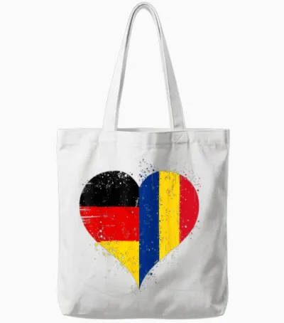 Stolze Deutsch Rumänisch Fans Rumänien Deutschland Flagge Tote Bags - White
